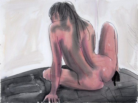 Luciano Castelli, Rückenansicht eines Frauenaktes, 2000