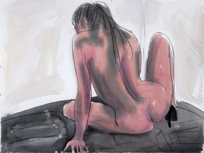 Rückenansicht eines Frauenaktes, 2000