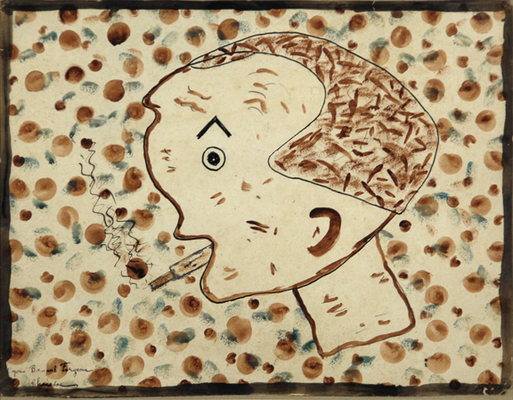 Gaston Chaissac, Tête G 202, 1940