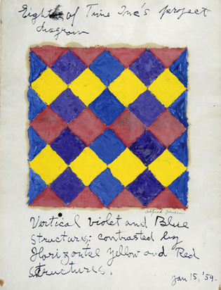 Vertical Violet And Blue, 1954