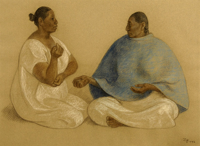 Dos Mujeres Sentadas, 1982