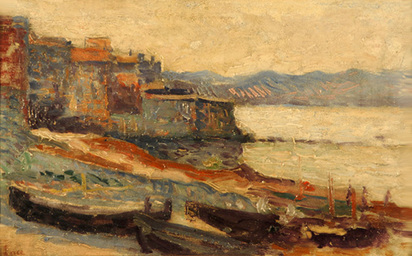 Saint-Tropez, le port des pêcheurs, 1893