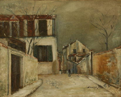 Rue de Mont-Cenis sous la neige, um 1917
