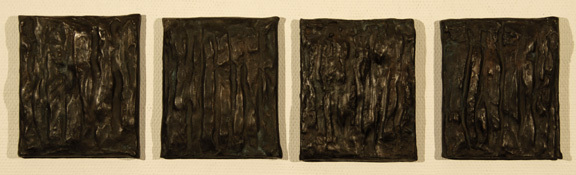 Günther Förg, Four Bronze Reliefs, 1990