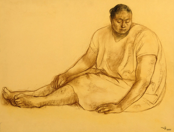 Francisco Zuniga, Mujer pensativa, 1966