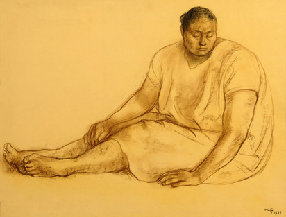 Mujer pensativa, 1966