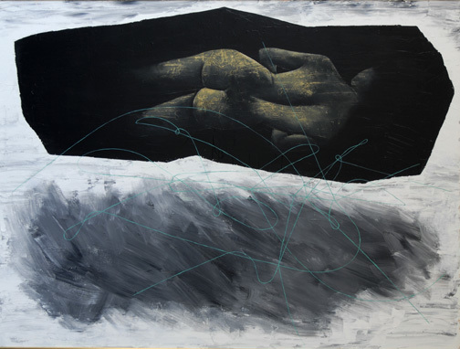 Urs Lüthi, Selbstportrait aus der Serie der grossen Gefühle, No. 12, 1984