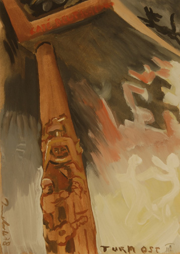 Jörg Immendorff, Café Deutschland. Turm Ost III, 1978
