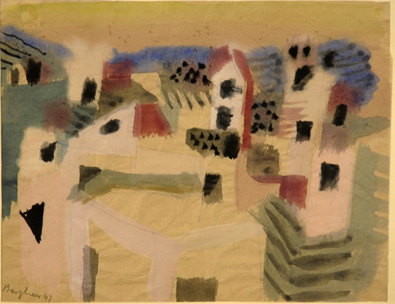 Eduard Bargheer, Häuser in Ischia, 1947