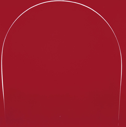 Poured Painting: red, white, red, 1997