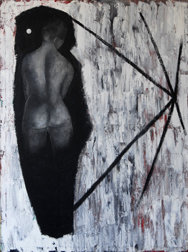Urs Lüthi, Selbstportrait aus der Serie der grossen Gefühle, No. 11, 1985