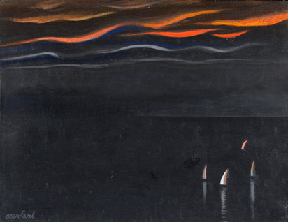 Voiliers au crépuscule