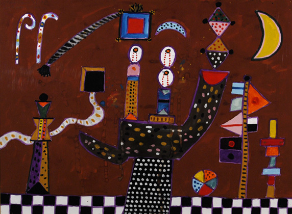 Alan Davie, Lovers Dreamboat No.6, 1972