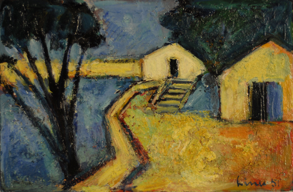 Carl Liner, Mühle in Korsika, 1951