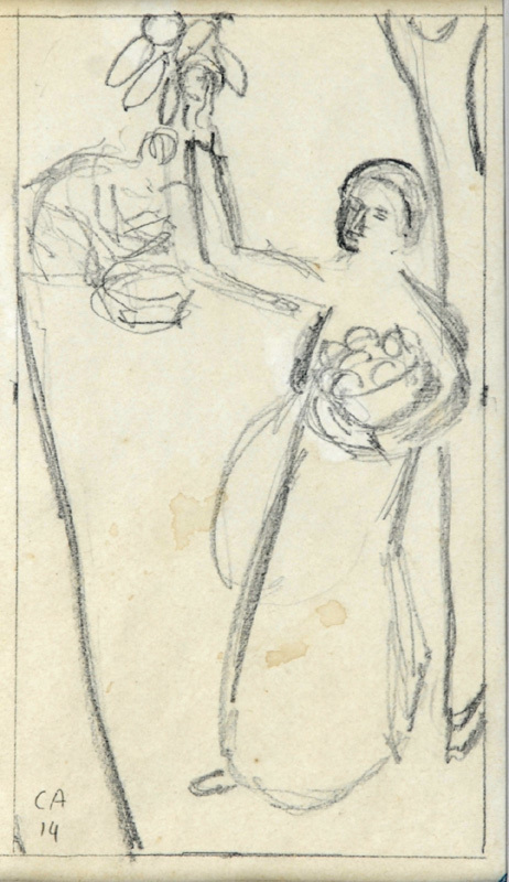 Cuno Amiet, Studie zu "Apfelernte"