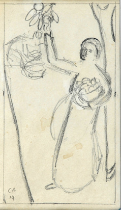 Study for "Apfelernte"