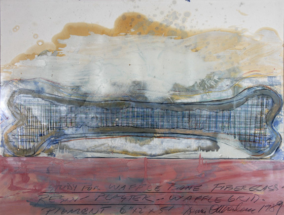 Dennis Oppenheim, Study for Waffle Bone Fiberglass, 1989
