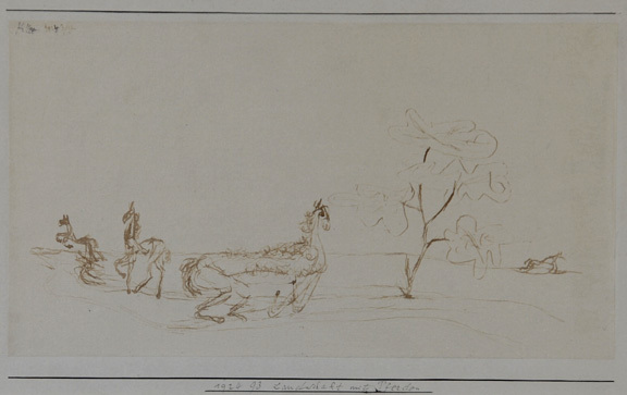 Paul Klee, Landschaft mit Pferden, 1924, 93