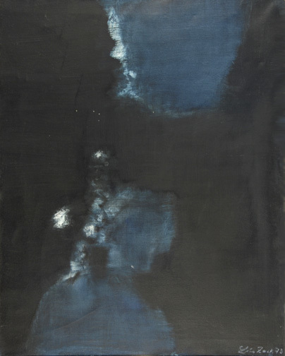 Léon Zack, Composition bleue, 1973