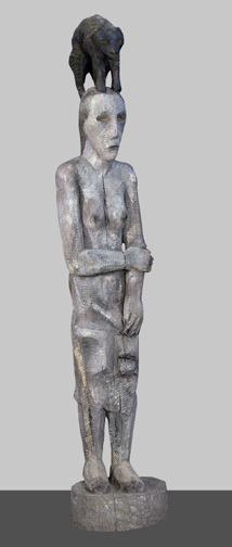 Jürgen Zumbrunnen, Frau mit Katze, 1989