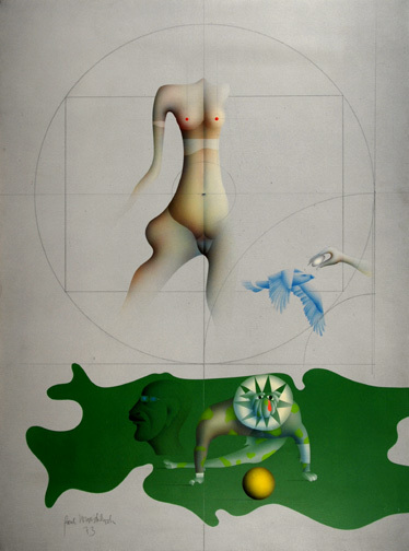 Paul Wunderlich, Anton mit Schärpe, 1973