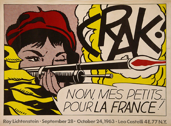Roy Lichtenstein, Poster. CRAK!, 1963