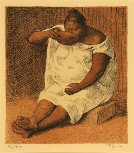 Francisco Zuniga, Mujer bebiendo, 1984