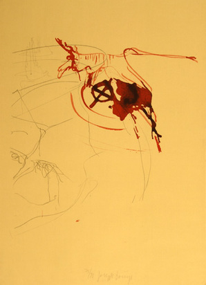 Untitled (Blutender Hirsch auf Schädel), from "Spur I", 1974