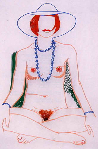 Tom Wesselmann, Monica Crosslegged with Beads, 1985/2004