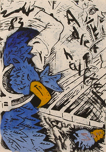 Jörg Immendorff, Adler Hälfte, 1983