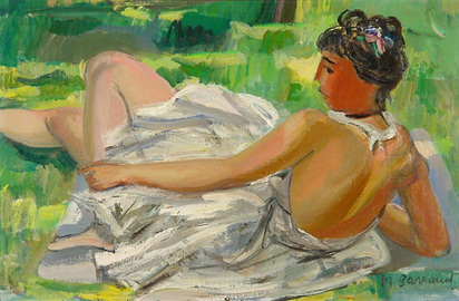 Danseuse étendue