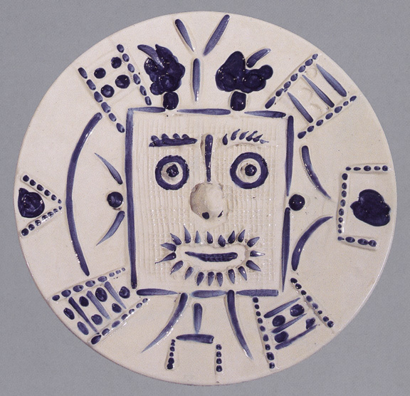 Pablo Picasso, Face in a square, 1956