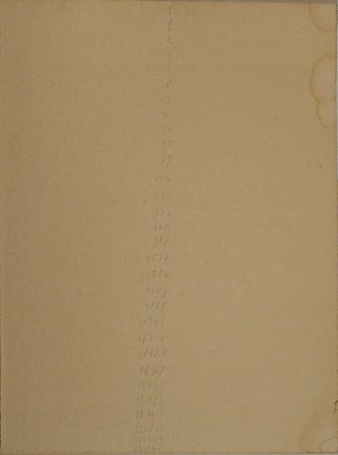 Mario Merz, Fibonnacci, 1975