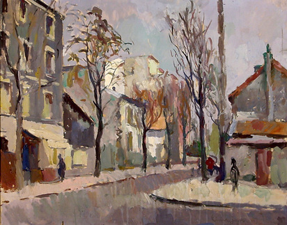 Strasse in Montrouge, Paris, 1943