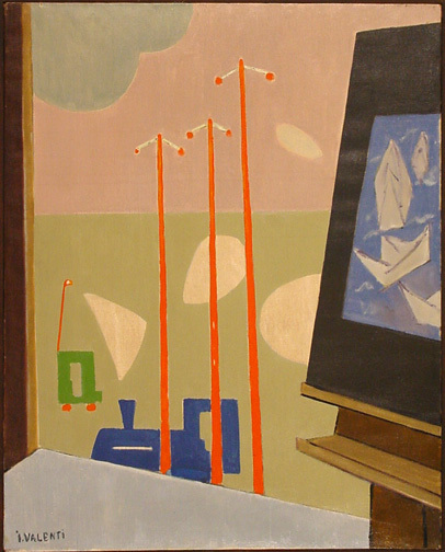 Italo Valenti, Finestra e stazione, 1950-54