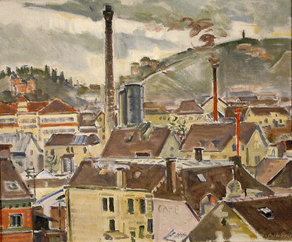 Blick auf Stuttgart III, 1914