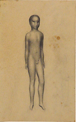 Knabenakt, modelliert, approx. 1923