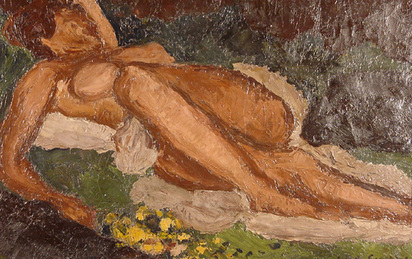 Femme étendue