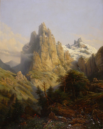 Karl-Josef Kuwasseg, Paysage de Montagnes