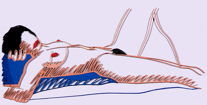Monica Lying on her Back, 2003