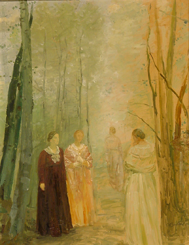 Paul Bodmer, Figuren im Wald