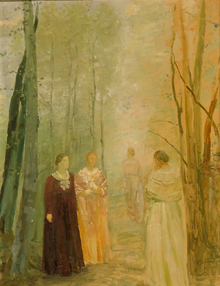 Figuren im Wald