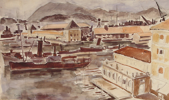 de Segonzac André Dunoyer, Port de Toulon