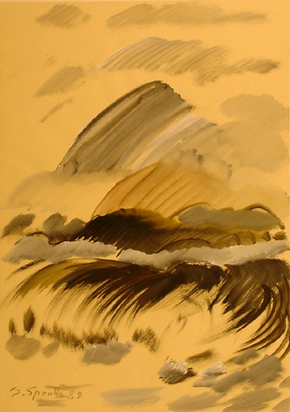 Wolken und Wellen - Kampen/Sylt, 1989