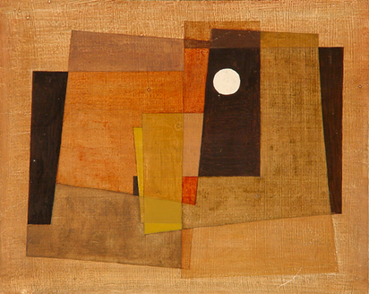Brown Composition with White Dot, 1955