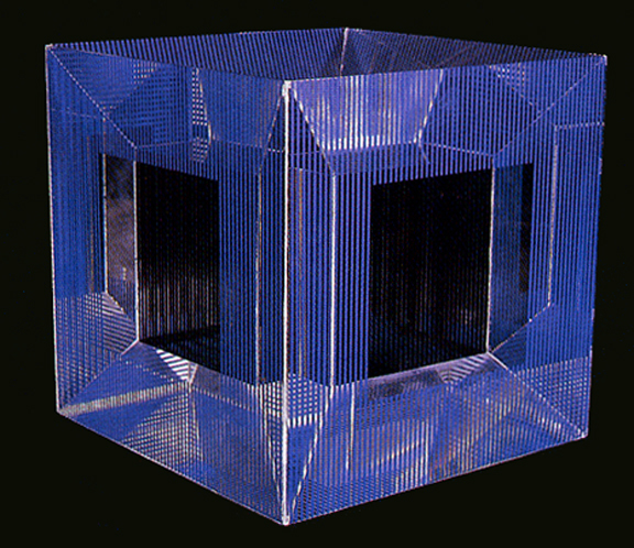 Jesús Rafael Soto, Cube with Ambiguous Space, 1981