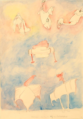 Maria Lassnig, Stammbaum der Familie Fly von Beutelstroke, 1979