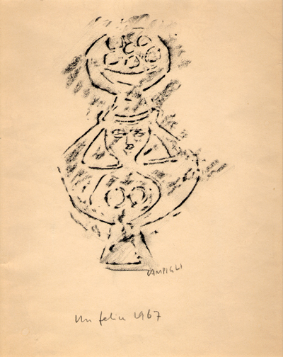 Massimo Campigli, Donna, 1967