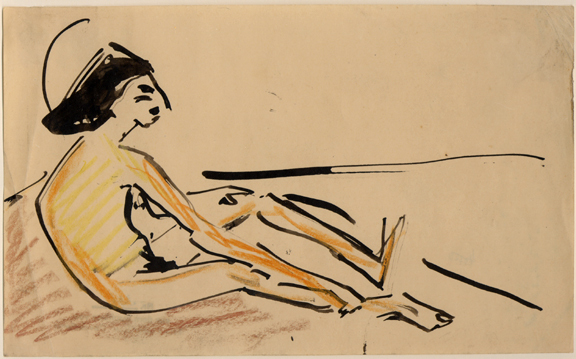 Ernst Ludwig Kirchner, Badende Fränzi, approx. 1909/1910