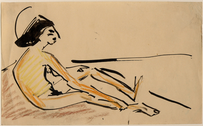Badende Fränzi, approx. 1909/1910